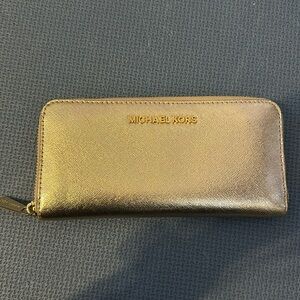 Michael Kors Gold Metallic Wallet